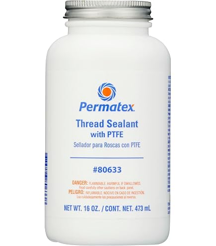 Amazon.com: Permatex 4 Pack 80633 Thread Sealant with PTFE - 16 oz